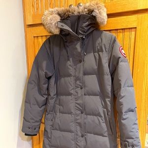 Canada Goose Shelburne Genuine Coyote Fur Trim Down Parka